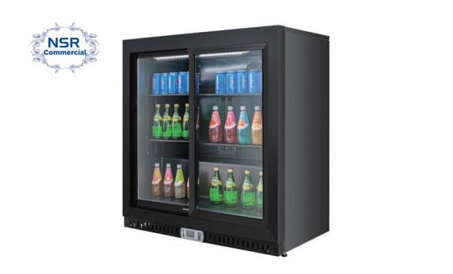 Back Bar with Sliding Door