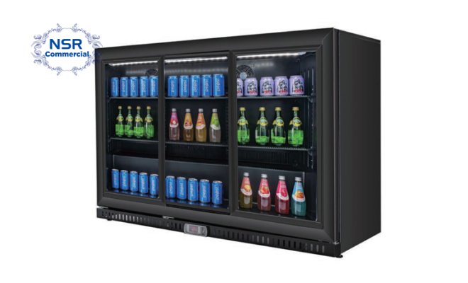 Back Bar with Sliding Door