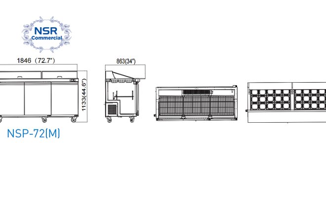 SALAD AND SANDWICH PREP TABLE