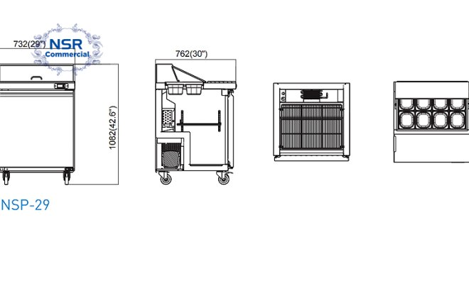 SALAD AND SANDWICH PREP TABLE