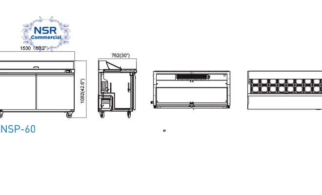 SALAD AND SANDWICH PREP TABLE